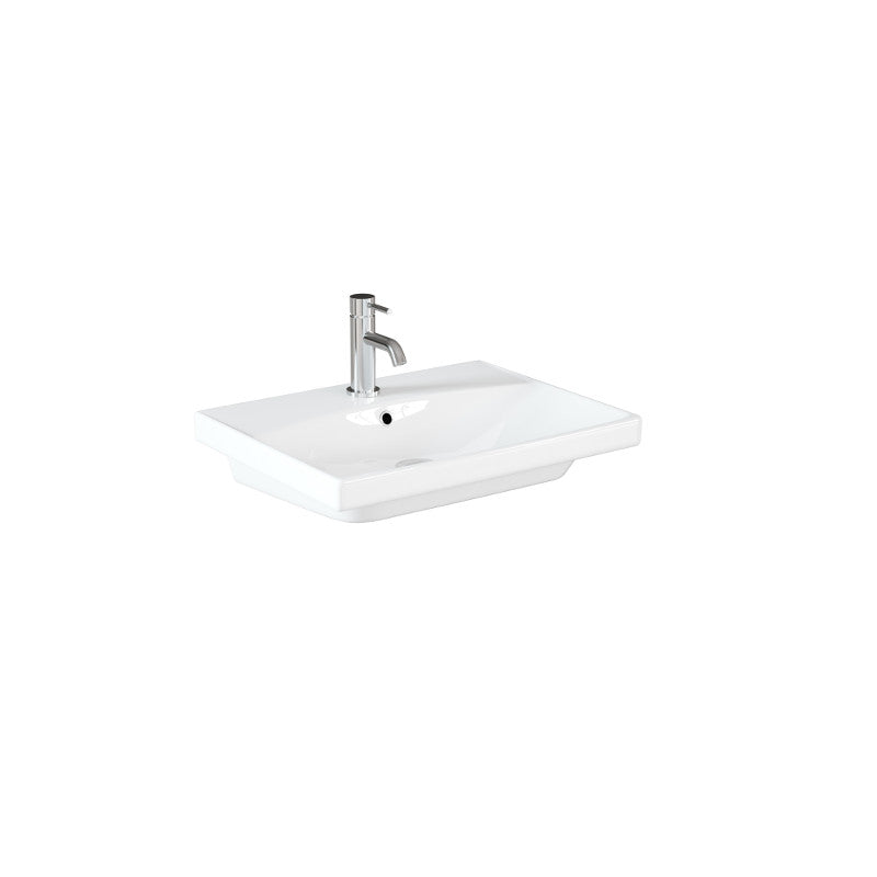 Saneux Gloss White PRAGUE Washbasin 50cm - Letta London - 