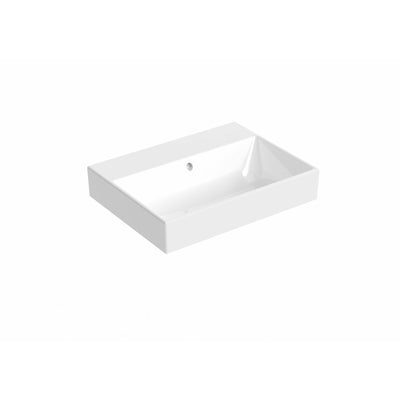 Saneux Gloss White QUADRO 60cm Washbasin 0TH Gloss White - Letta London - 
