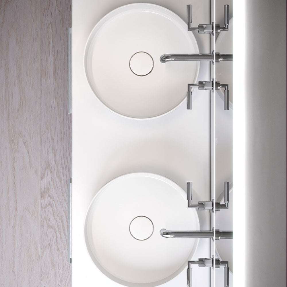 Saneux Matt Fiord Floor Standing Vanity Unit and Sink (1200mm) - Letta London - Vanity Units