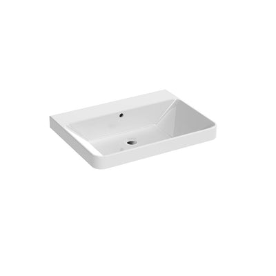 Saneux Matt Sage Wall Hung Vanity Unit and Sink (600mm) - Letta London - Wall Hung Vanity Units