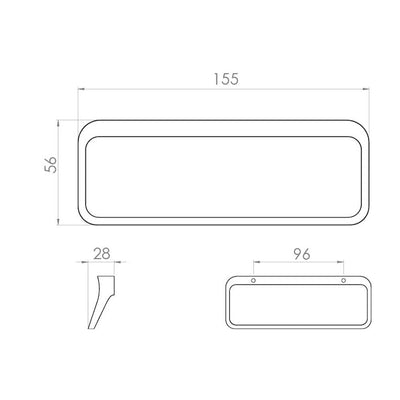 Saneux Matt White Wall-Mounted Vanity Unit and Sink (600mm) - Letta London - Vanity Units