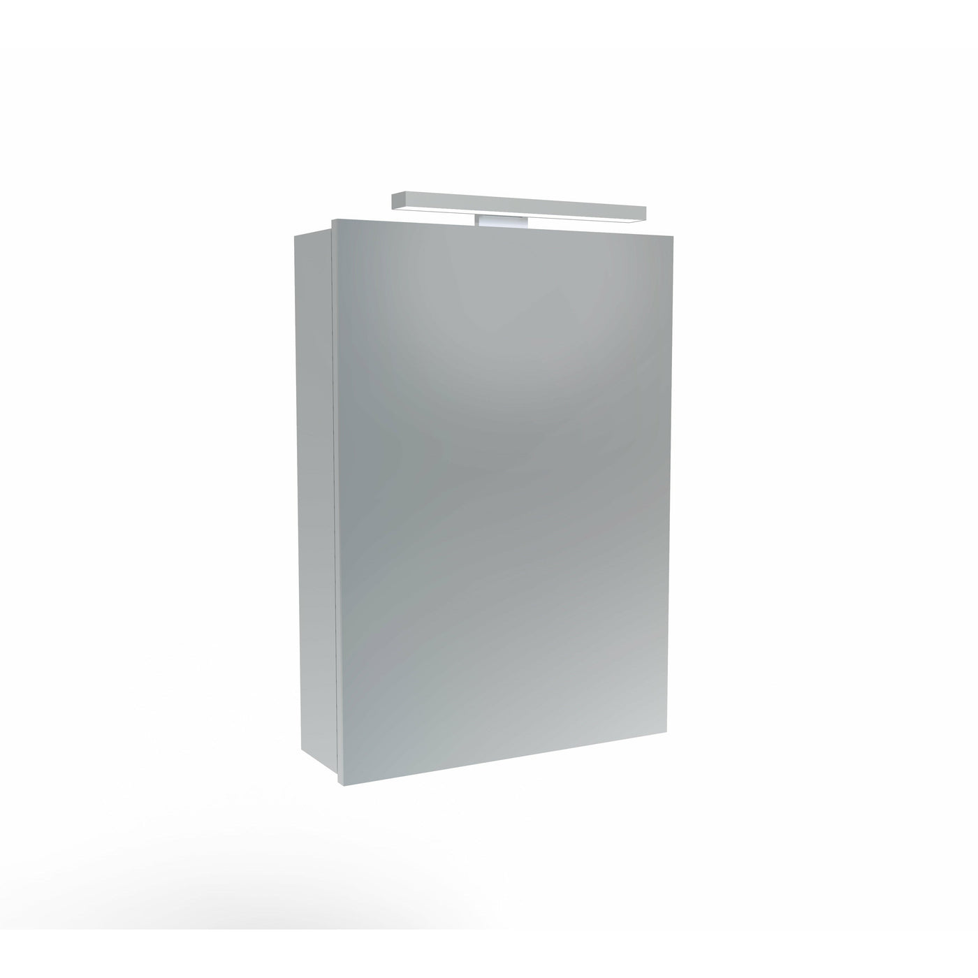 Saneux OLYMPUS H700 x W500 (1 Door) illuminated cabinet 4500K Top lighting profile, Demister Pad & Mirrored back - Letta London - Mirror Cabinets