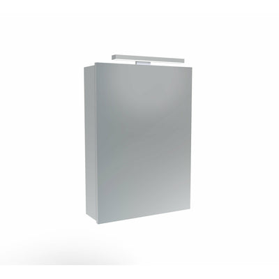 Saneux OLYMPUS H700 x W500 (1 Door) illuminated cabinet 4500K Top lighting profile, Demister Pad & Mirrored back - Letta London - Mirror Cabinets