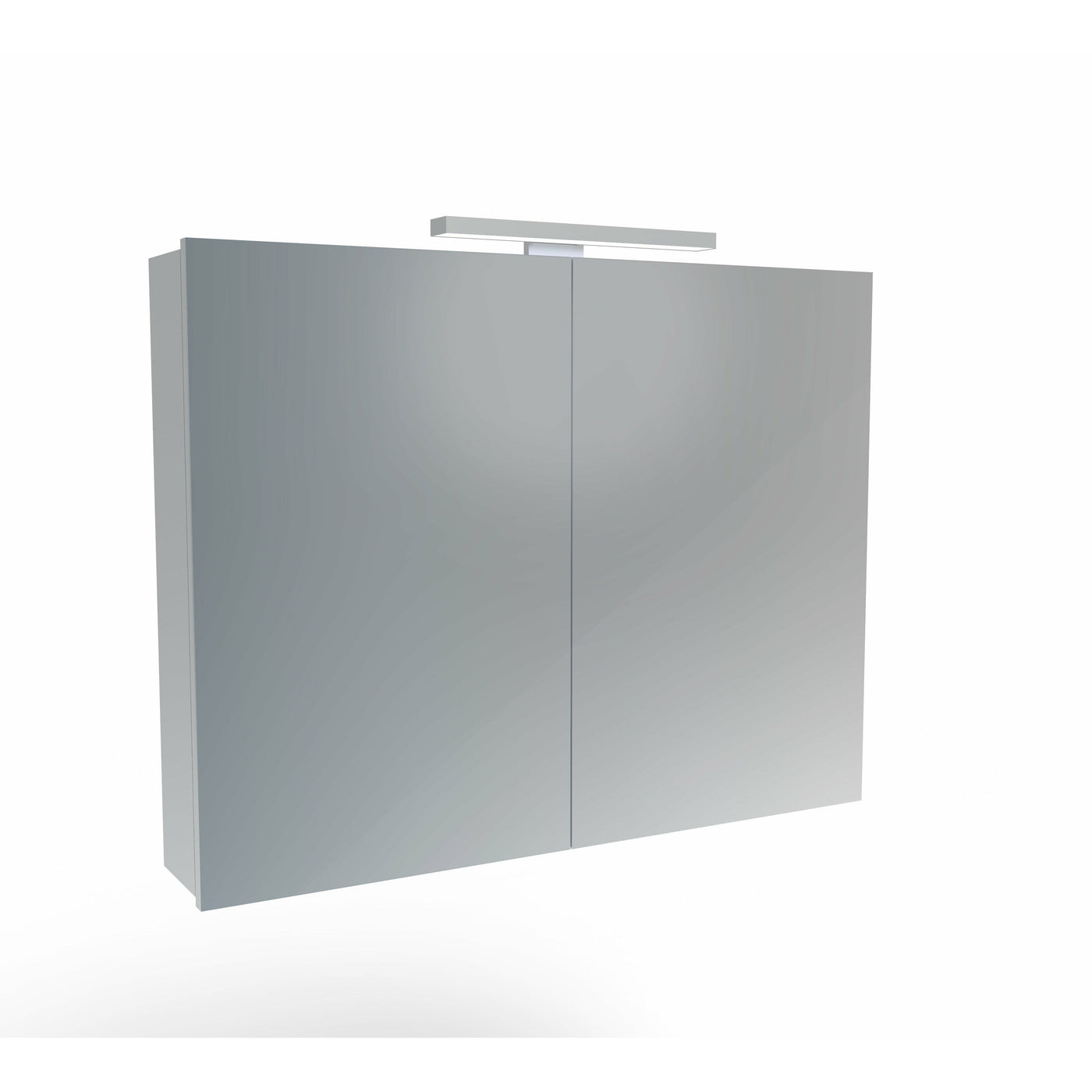 Saneux OLYMPUS H700 x W900 (2 Door) illuminated cabinet 4500K Top lighting profile, Demister Pad & Mirrored back - Letta London - Mirror Cabinets