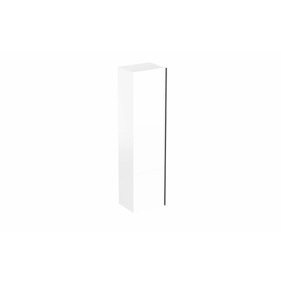 Saneux PRAGUE 153x40x30cm Tall Unit Gloss White - Egger graphite interior - Letta London - 