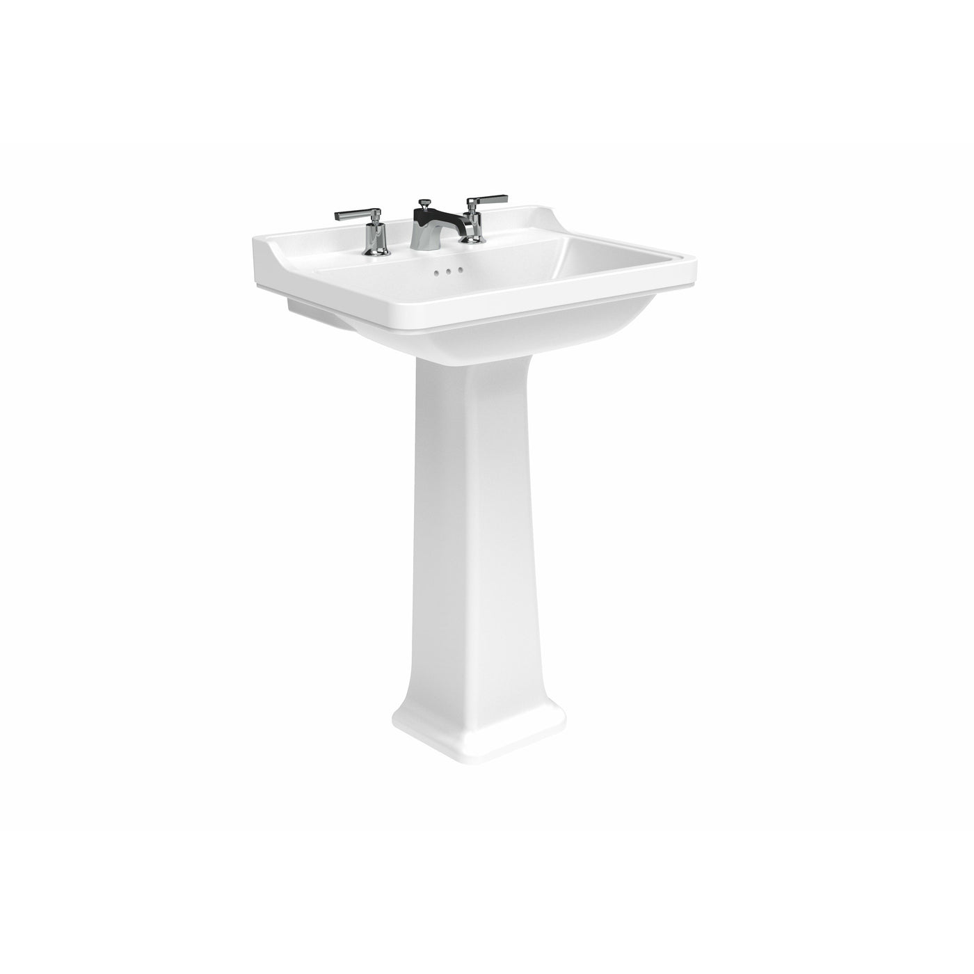 SOFIA 40x35cm washbasin with full pedestal - Letta London - 