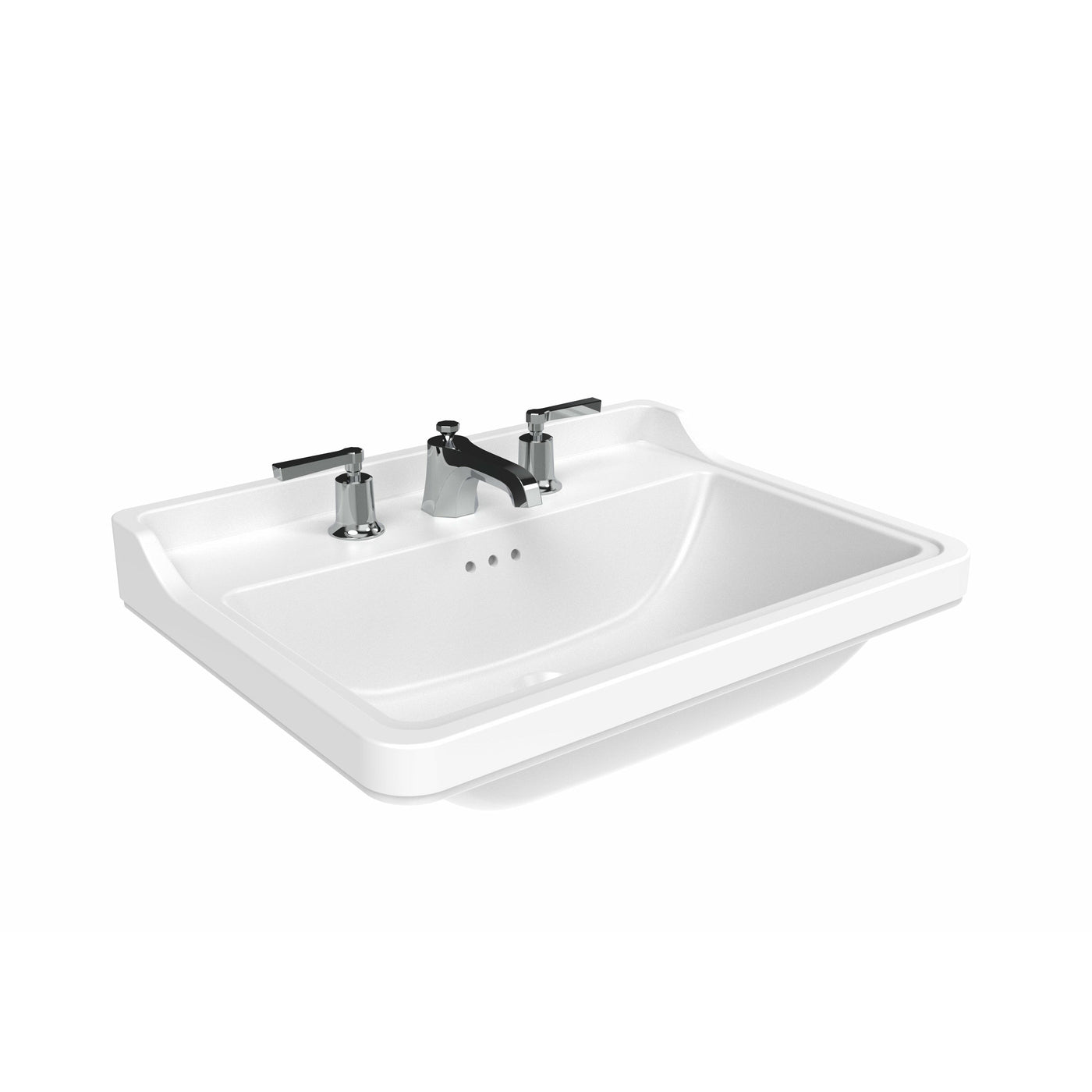 SOFIA 60x45cm washbasin with full pedestal - Letta London - 