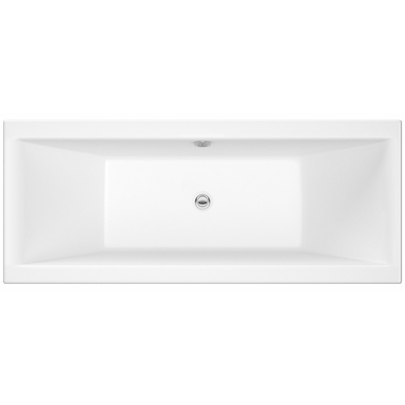 Square Acrylic Double Ended Bath in three different sizes - White bath | Nuie - Letta London - 