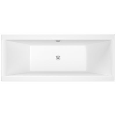 Square Acrylic Double Ended Bath in three different sizes - White bath | Nuie - Letta London - 