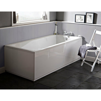 Square Straight Single Ended Bath in 6-sizes | From 1400mm - Letta London - 