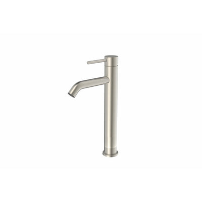 Saneux Deck Mounted Brushed Nickel COS Tall Mixer Brushed Nickel - Letta London - Basin Taps
