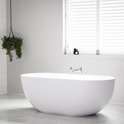 Tanaro, acrylic freestanding bath with ledge 1680 x 780