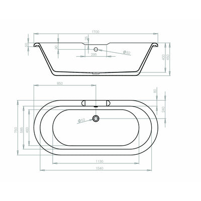 Traditional Freestanding Bath - Hebden - Letta London - Freestanding Bath