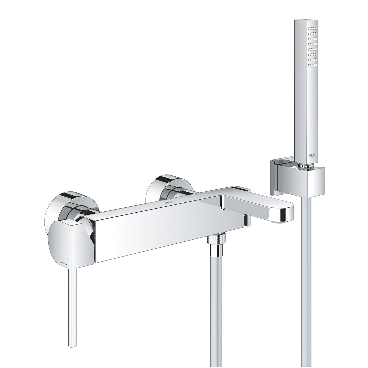 Wall Mounted Chrome GROHE Plus Single-lever bath/shower mixer 1/2" - Letta London - 
