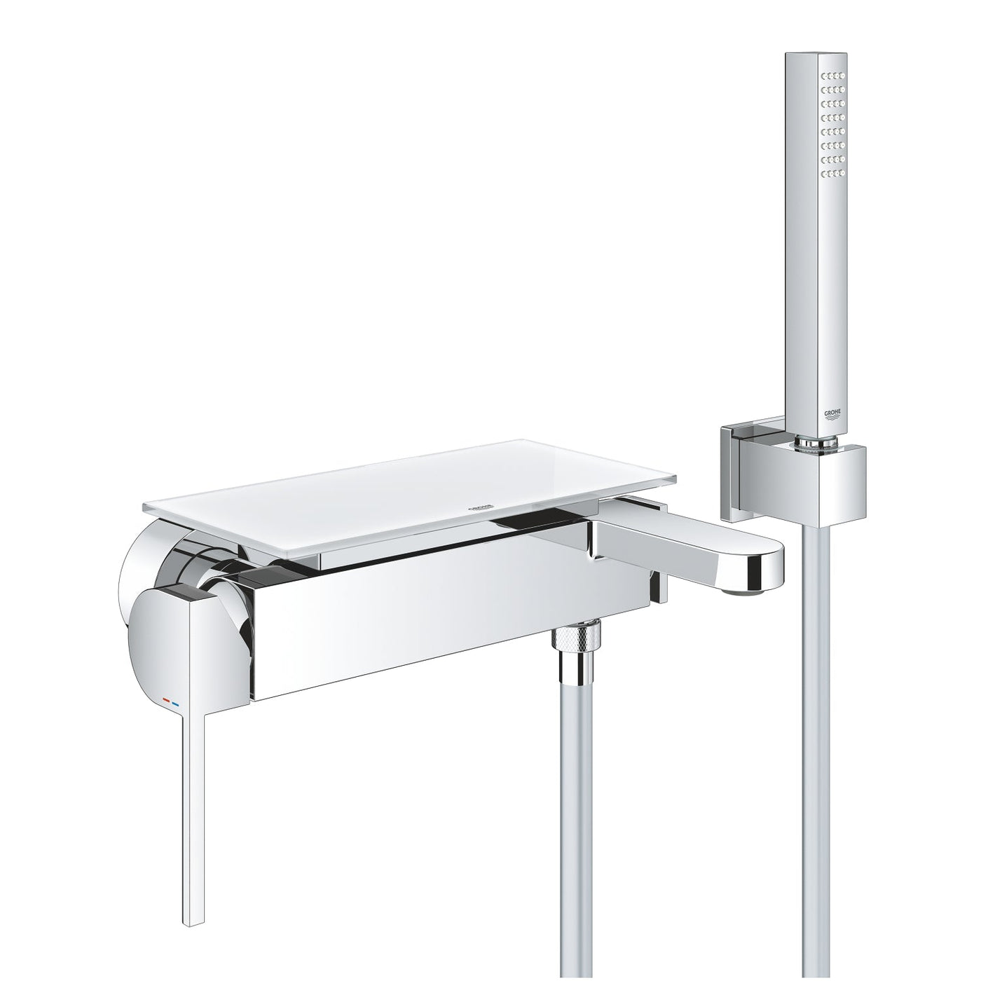 Wall Mounted Chrome GROHE Plus Single-lever bath/shower mixer 1/2" - Letta London - 