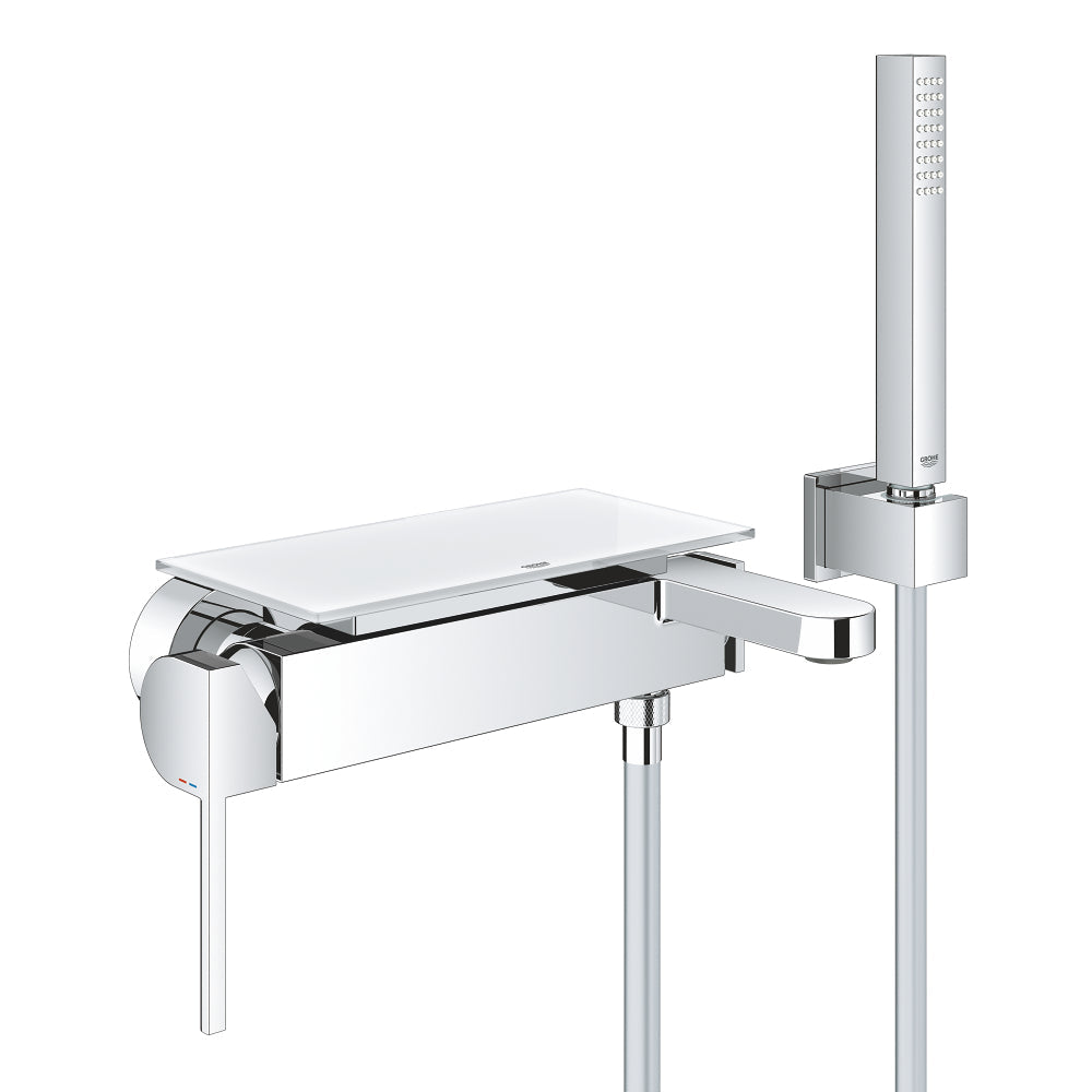Wall Mounted Chrome GROHE Plus Single-lever bath/shower mixer 1/2" - Letta London - 