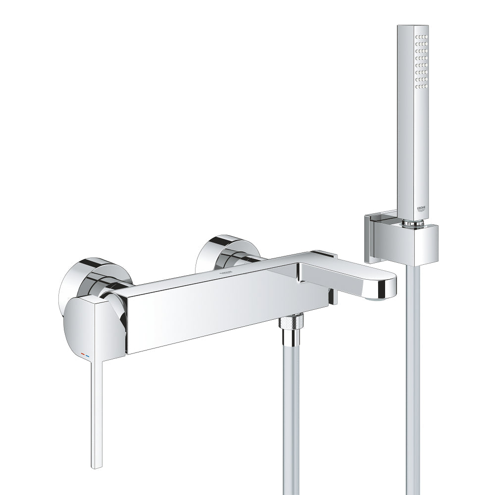 Wall Mounted Chrome GROHE Plus Single-lever bath/shower mixer 1/2" - Letta London - 