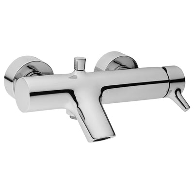 Wall Mounted Chrome Nest Bath/Shower Mixer - Letta London - Wall Mounted Bath Tap