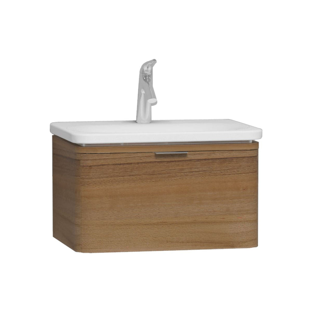 Natural wood discount vanity unit